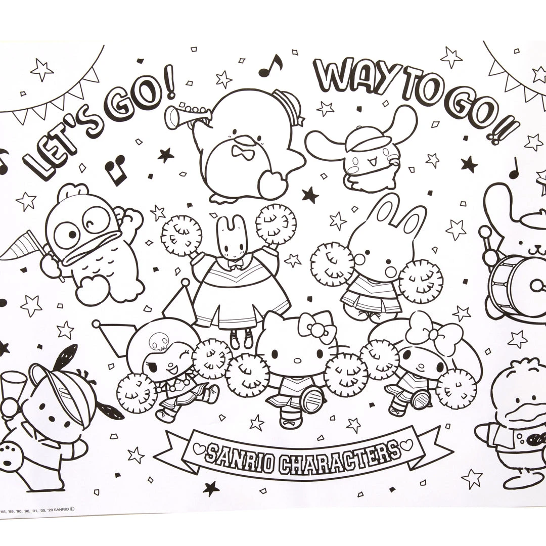 Sanrio Original Characters Hello Kitty & Friends Coloring Pages Roll 5 Sanrio Original Characters Hello Kitty & Friends Coloring Pages Roll