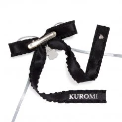 Japan Original Bags+ Kuromi Ribbon Hair Clip (Midnight MeloKuro)