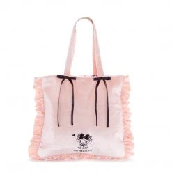 Japan Original Bags+ My Melody Velvet Tote Bag (Midnight MeloKuro)