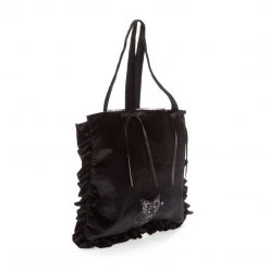 Japan Original Kuromi Velvet Tote Bag (Midnight MeloKuro)