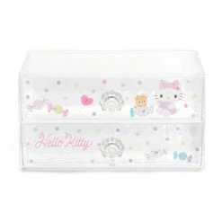 Japan Original Hello Kitty 2-Drawer Desk Organizer