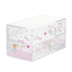 Japan Original Hello Kitty 2-Drawer Desk Organizer 8 Japan Original Hello Kitty 2-Drawer Desk Organizer