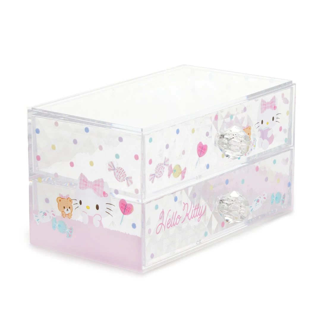 Japan Original Hello Kitty 2-Drawer Desk Organizer 5 Japan Original Hello Kitty 2-Drawer Desk Organizer
