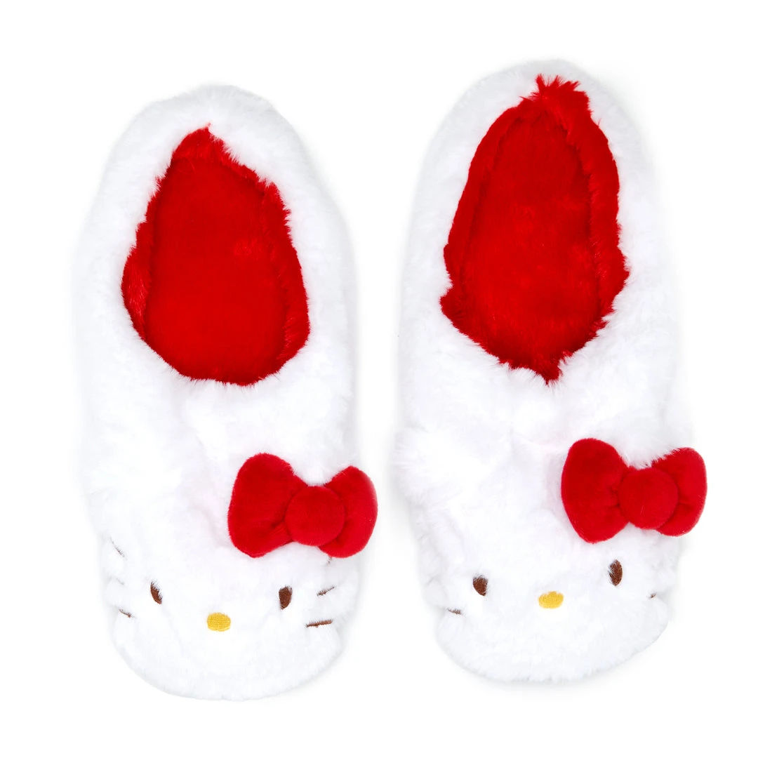 Japan Original Hello Kitty Plush House Slippers 3 Japan Original Hello Kitty Plush House Slippers