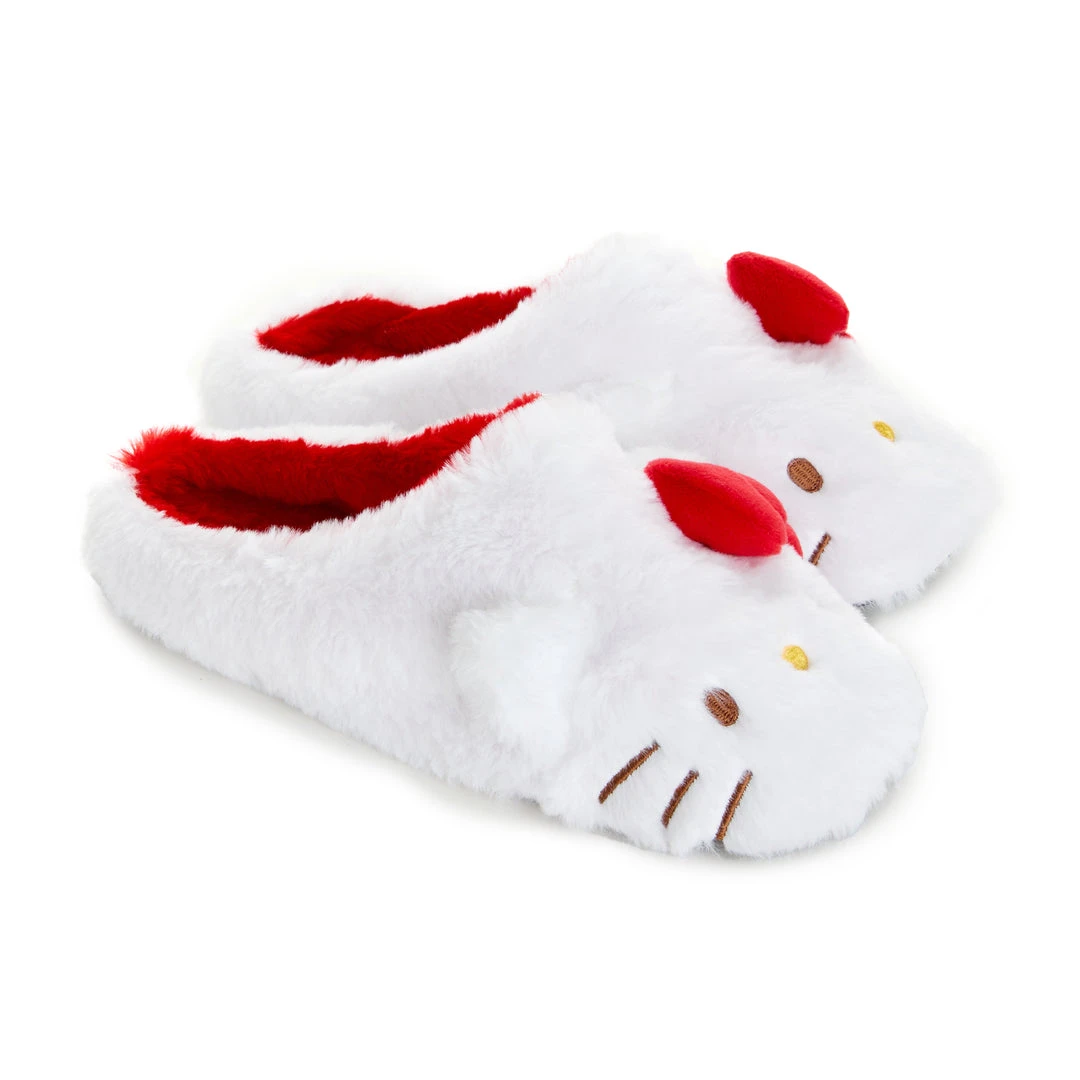 Japan Original Hello Kitty Plush House Slippers 4 Japan Original Hello Kitty Plush House Slippers