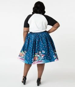 Hello Kitty X Unique Vintage Halloween Joyride Skirt Characters
