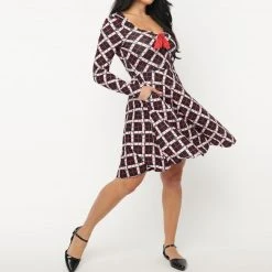 Hello Kitty X Unique Vintage Hello Gorgeous Flare Dress Characters