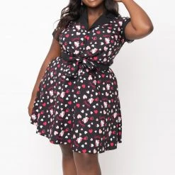 Hello Kitty X Unique Vintage Plus Size Crop Top Characters