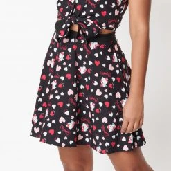 Hello Kitty X Unique Vintage Flare Skirt Characters