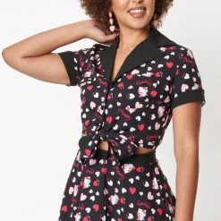 Hello Kitty X Unique Vintage Crop Top