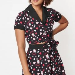 Hello Kitty X Unique Vintage Crop Top