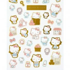 Sanrio Original New Hello Kitty Gold Accent Sticker Sheet