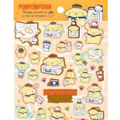 Sanrio Original Pompompurin Gold Accent Sticker Sheet