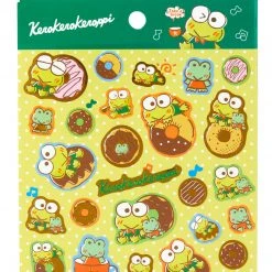 Sanrio Original New Keroppi Gold Accent Sticker Sheet