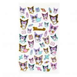 Sanrio Original New Kuromi Gold Accent Sticker Sheet
