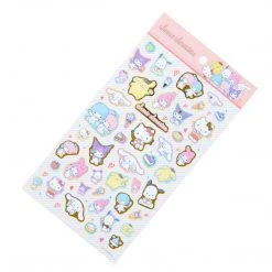 Sanrio Original Sanrio Characters Gold Accent Sticker Sheet New