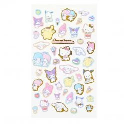 Sanrio Original Sanrio Characters Gold Accent Sticker Sheet New