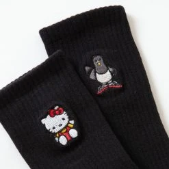 Bags+ Staple X Hello Kitty Embroidered Socks