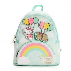 Loungefly Bags+ Hello Kitty X Pusheen "Balloons & Rainbows" Mini Backpack