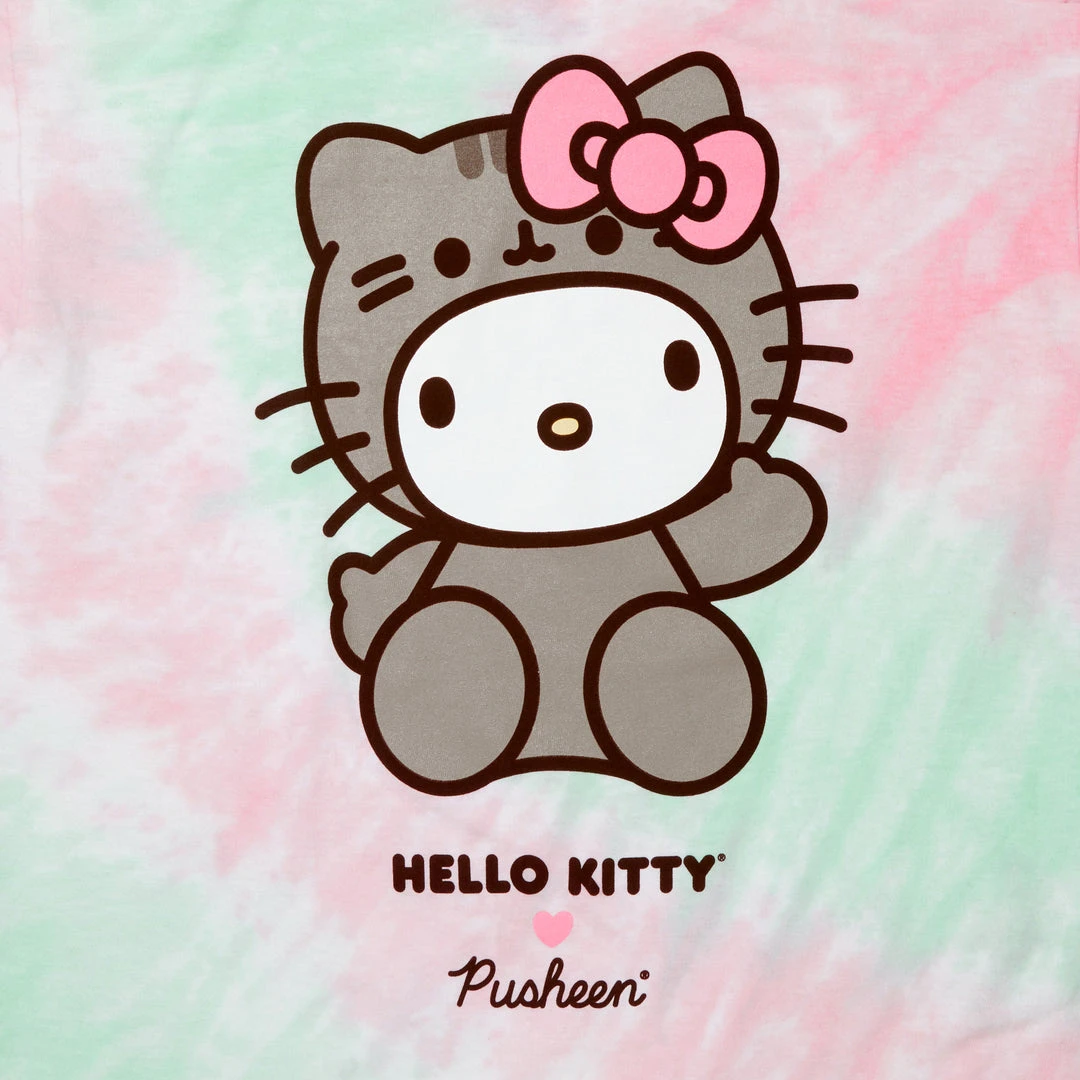 Hybrid Apparel Characters Hello Kitty X Pusheen Tie Dye T-shirt 5 Hybrid Apparel Characters Hello Kitty X Pusheen Tie Dye T-shirt
