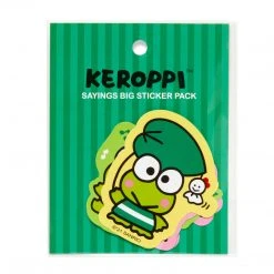 HUNET USA Keroppi Sayings Big Sticker Pack