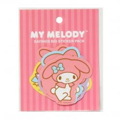 HUNET USA My Melody Sayings Big Sticker Pack