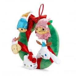 HUNET USA Holiday 2021 Sequin Hello Kitty & Friends Wreath