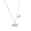 Global License Characters My Melody Silver Embossed Charm Necklace