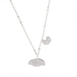 Global License Characters My Melody Silver Embossed Charm Necklace
