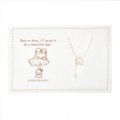 Global License Bags+ Keroppi Gold Outline Necklace