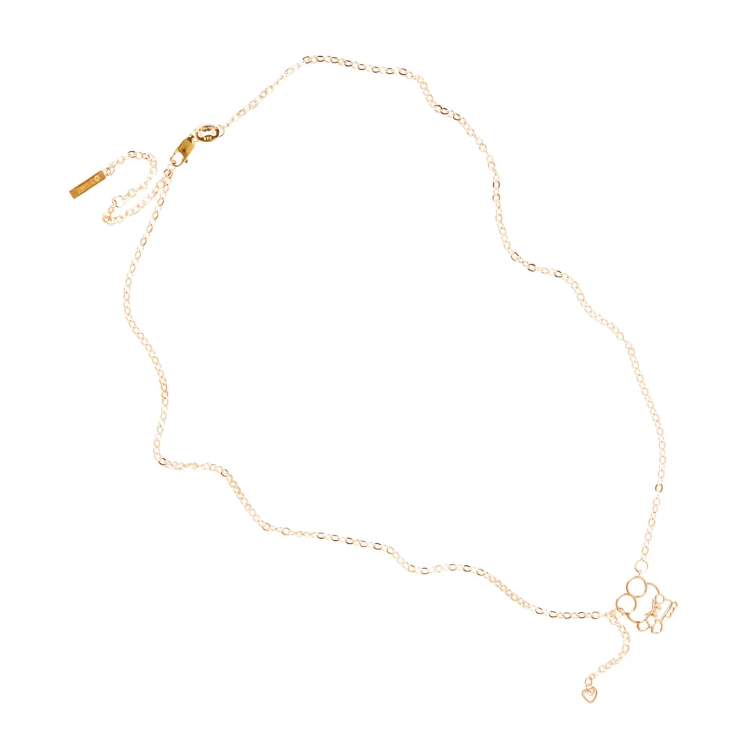 Global License Bags+ Keroppi Gold Outline Necklace 5 Global License Bags+ Keroppi Gold Outline Necklace