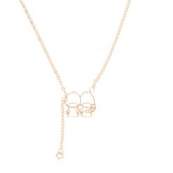 Global License LittleTwinStars Gold Outline Necklace Bags+