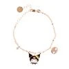 Global License Kuromi Gold Enamel Charm Bracelet