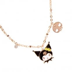 Global License Kuromi Gold Enamel Charm Bracelet