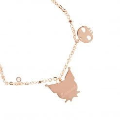 Global License Kuromi Gold Enamel Charm Bracelet