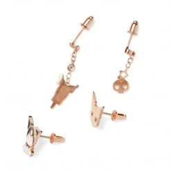 Global License Kuromi Gold Earring Set (Set Of 4) Bags+