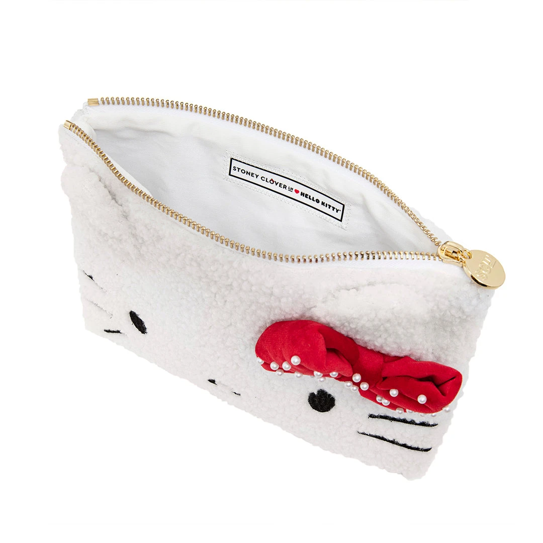 Characters Hello Kitty X Stoney Clover Lane Holiday Cozy Flat Pouch 7 Characters Hello Kitty X Stoney Clover Lane Holiday Cozy Flat Pouch