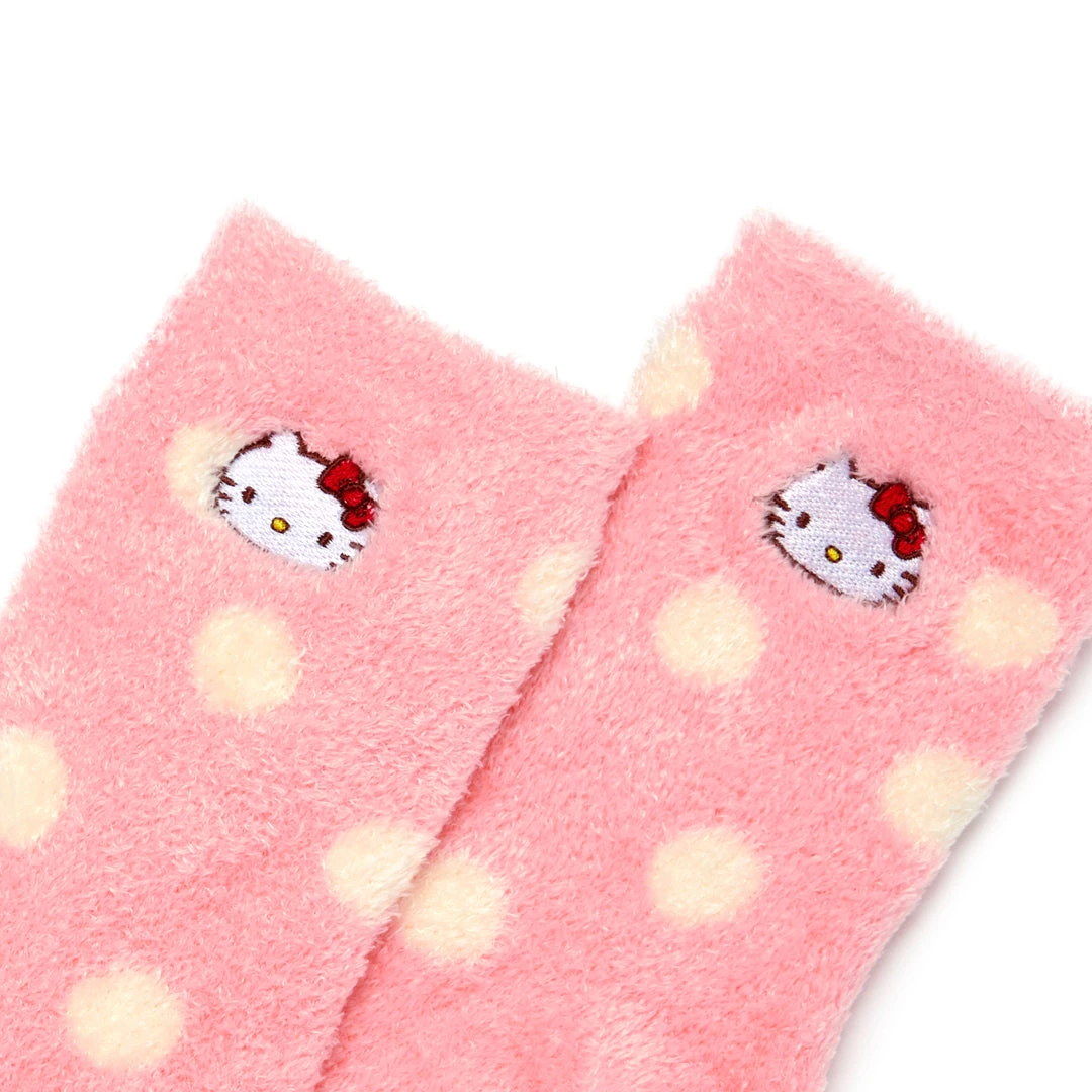 NAKAJIMA CORPORATION Hello Kitty Fuzzy Polka-dot Socks 4 NAKAJIMA CORPORATION Hello Kitty Fuzzy Polka-dot Socks