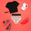Lolli Swim X Hello Kitty Kitty Cake Bottom: Black Characters