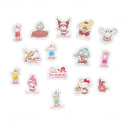 Japan Original Hello Kitty & Friends Cafe Sticker Flakes