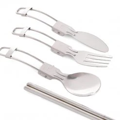 Global Original My Melody Stainless Steel Cutlery Set (Camping Series) New