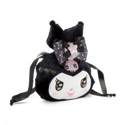 Japan Original New Kuromi Black Bow Drawstring Bag (Romiare Series)