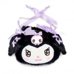 Japan Original New Kuromi Lavender Bow Drawstring Bag (Romiare Series)