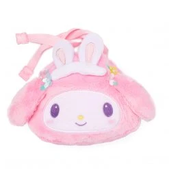 Japan Original My Melody Plush Drawstring Bag