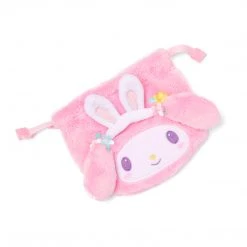 Japan Original My Melody Plush Drawstring Bag