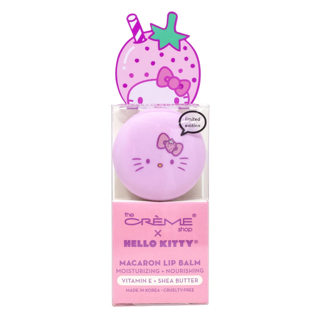 Hello Kitty X The Crème Shop Macaron Lip Balm (Strawberry Rose Latte) Characters 3 Hello Kitty X The Crème Shop Macaron Lip Balm (Strawberry Rose Latte) Characters