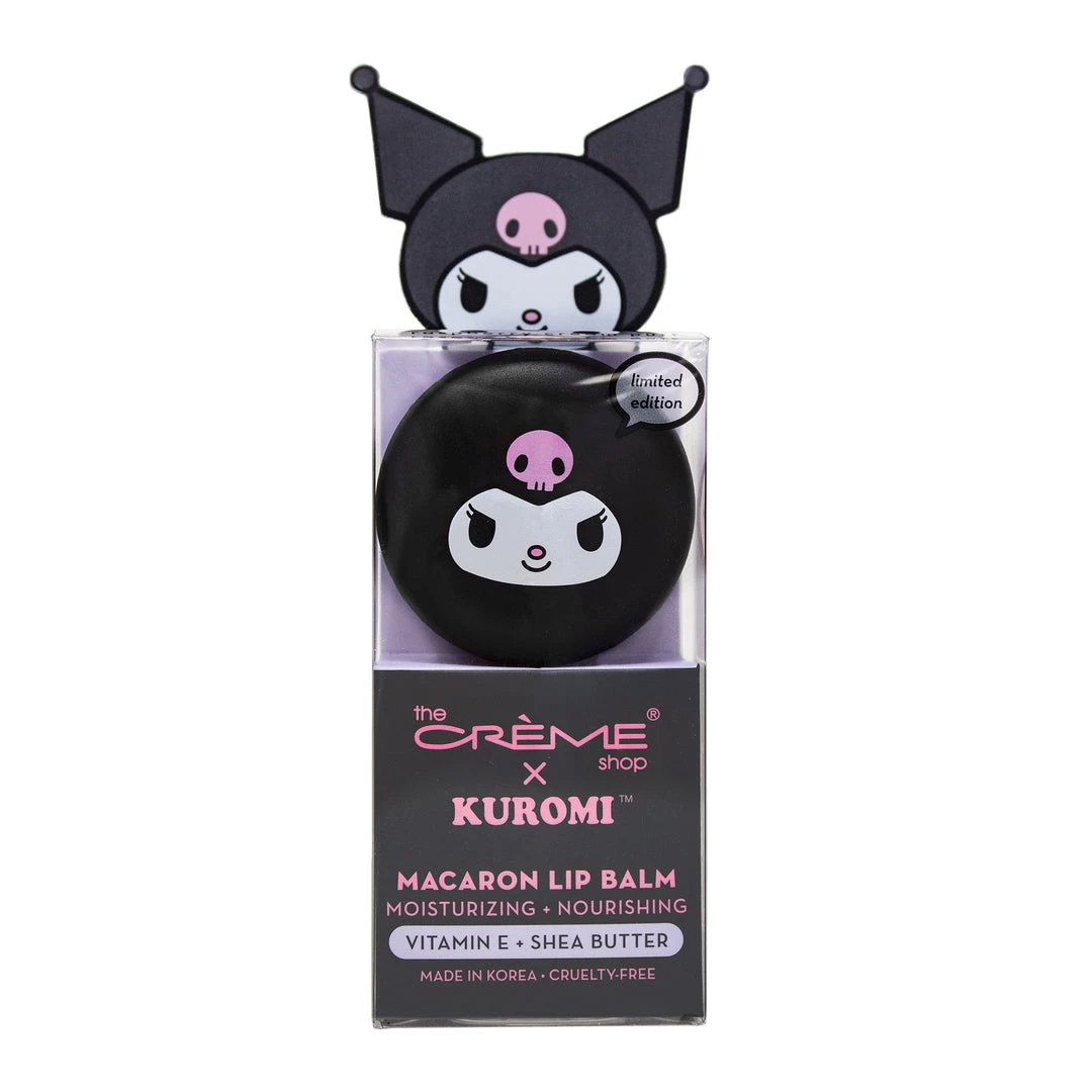Home Kuromi X The Crème Shop Macaron Lip Balm (Raspberry Cream) 3 Home Kuromi X The Crème Shop Macaron Lip Balm (Raspberry Cream)