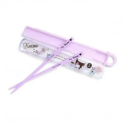 Japan Original New Kuromi Chopsticks With Case (Sweets Series)