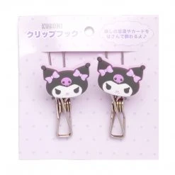 Japan Original Kuromi OSHI Grid System Clips (Set Of 2)