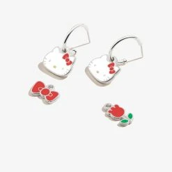 Alex And Ani Characters Hello Kitty X Alex & Ani Huggie Hoop Earrings (Silver)